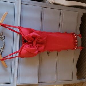Y2K 2012 NWOT Victoria's Secret Satin and mesh with bells 34D/M low rise thong